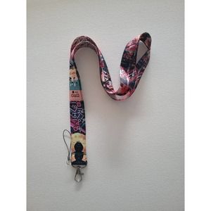 Popular Netflix Series Squid Game Characters Cell phone Holder Purple Lanyard